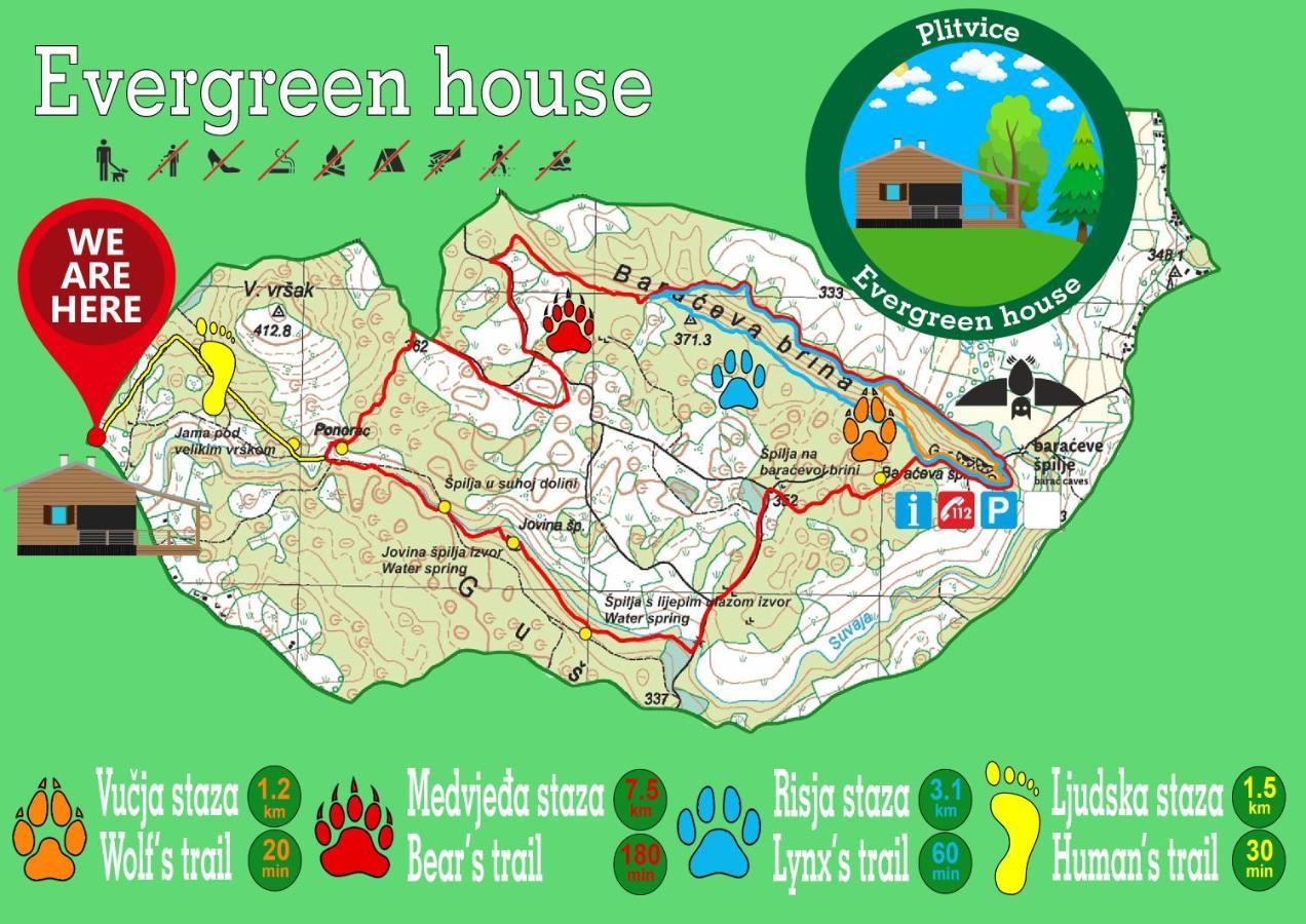 Evergreen House Plitvice Rakovica Exteriér fotografie